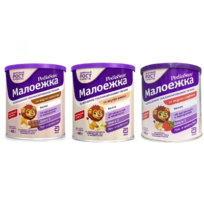 Sữa bột Pediasure Nga hộp 400gram hương vị vani - Từ 1 -> 10 tuổi